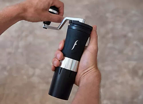Flair Royal Grinder i bruk – maling av espresso